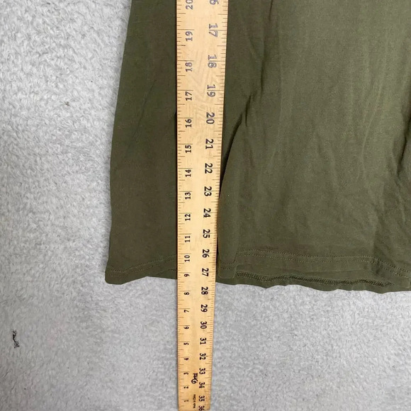 Gymshark army green tshirt casual stretch soft activewear athletic gym workout M - Picture 5 of 7